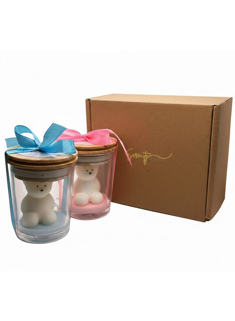 Serenity Candles شمعة سيرينيتي بير ماي لاف المعطرة – الإصدار الوردي الأنيق – فتيل واحد (٣٠ جم) - Image 4